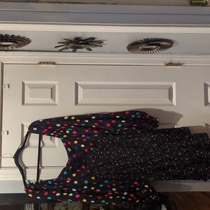 NWT women's Rixo multi color polka dot dress, size 16w/18w